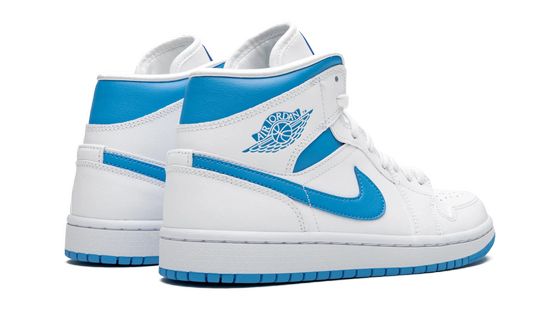 Air Jordans 1 Mid Sail Light Blue BQ6472-114